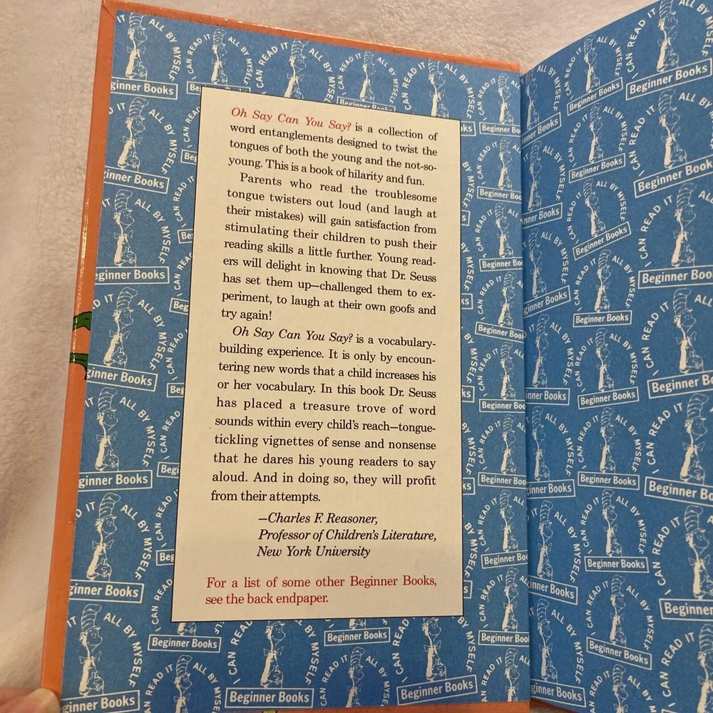 Beginner Books(R) Ser.: Oh, Say‎ Can You Say? by Seuss (1979, Hardcover)